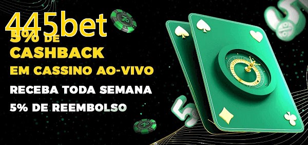 Promoções do cassino ao Vivo 445bet